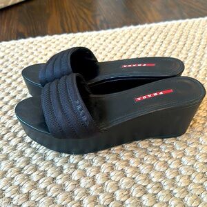 80s Prada Platform Slide